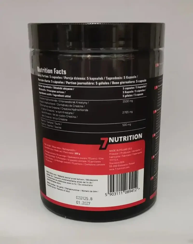 7Nutrition Creatin HCL 350 Kapseln