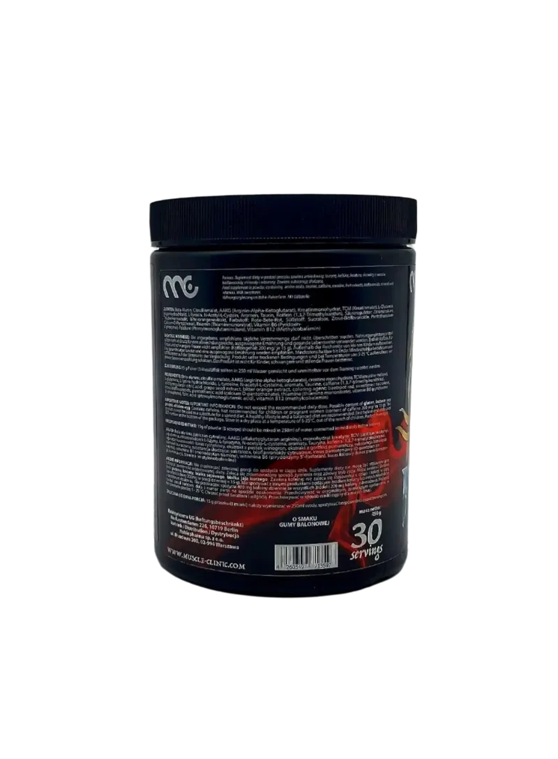 MUSCLE CLINIC® FURIOUS Pre Workout Booster 450g