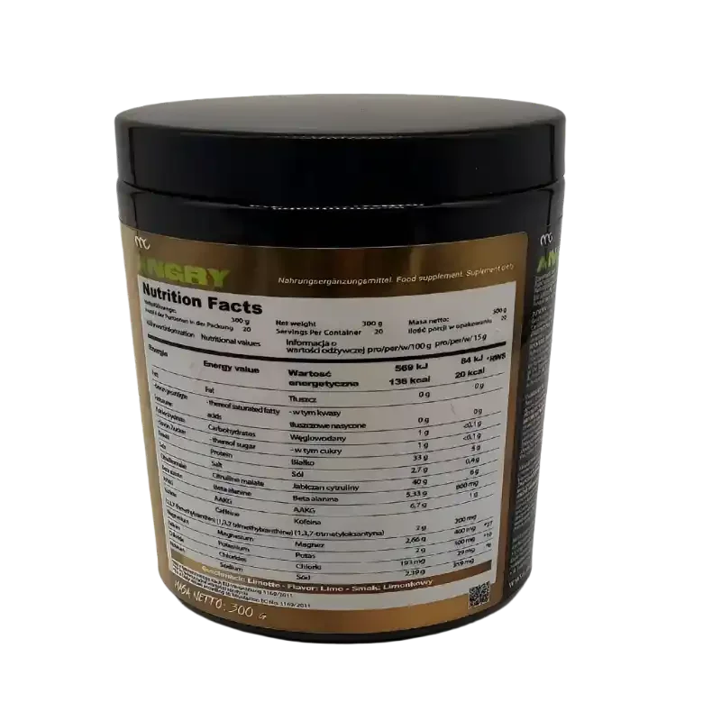 Muscle Clinic Angry Pre Workout Booster 300g
