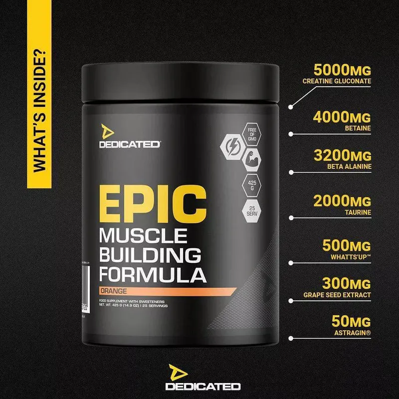 Dedicated EPIC Muscle Building Formula (425g)