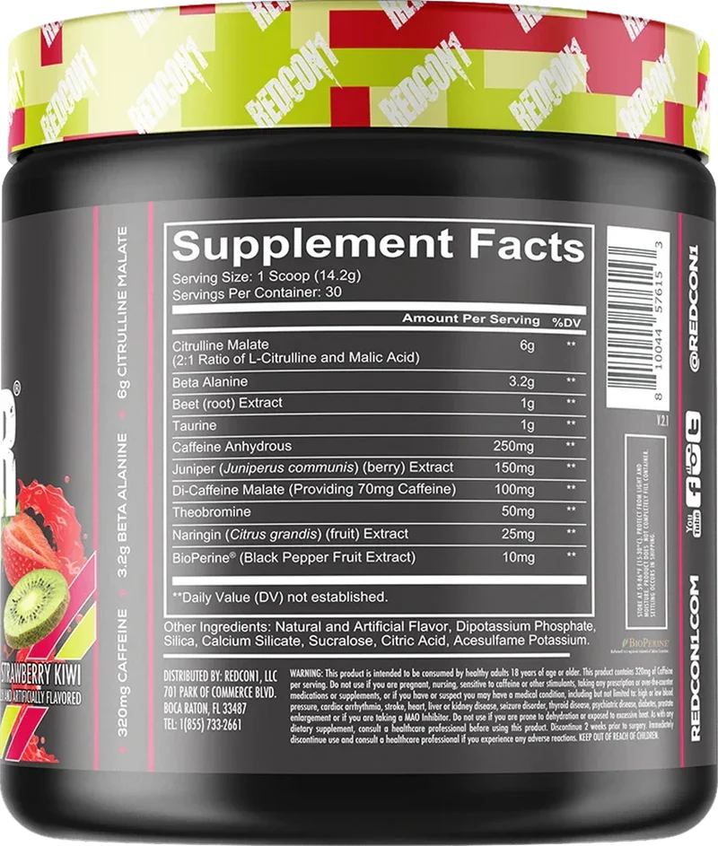 RedCon1 Total War Pre workout Booster 411g