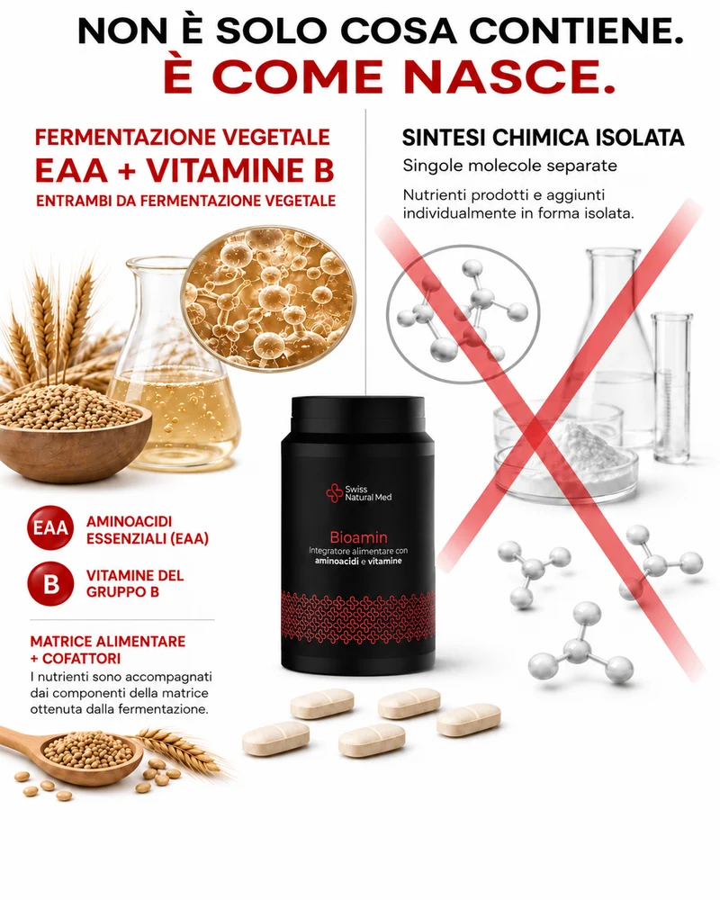 Bioamin - Aminoacidi essenziali da fermentazione vegetale con B12 e Acido Folico