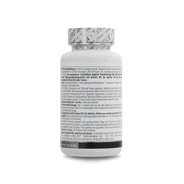 MST Nutrition Creatine HCL 90 Kapseln