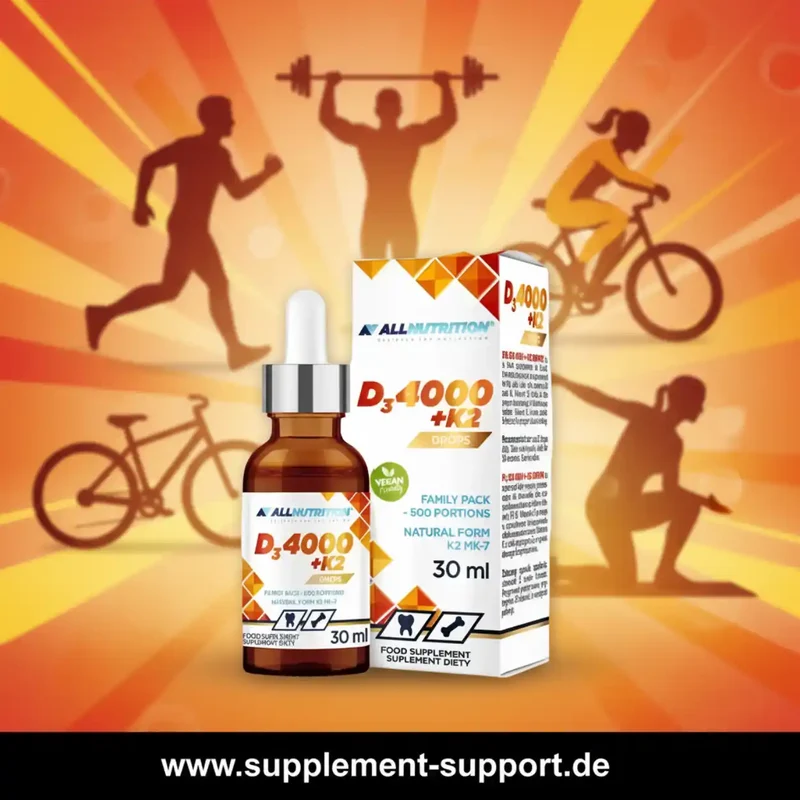ALL NUTRITION® VITAMIN D3 4000 + K2 Tropfen 30ml