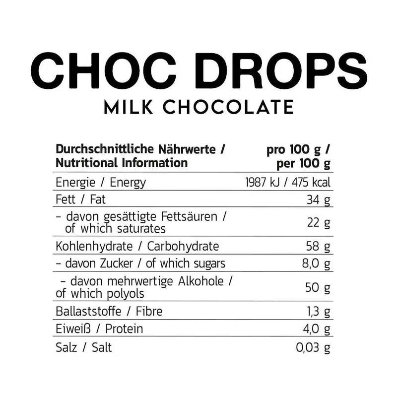 Inlead Choc Drops 150g - Vegan