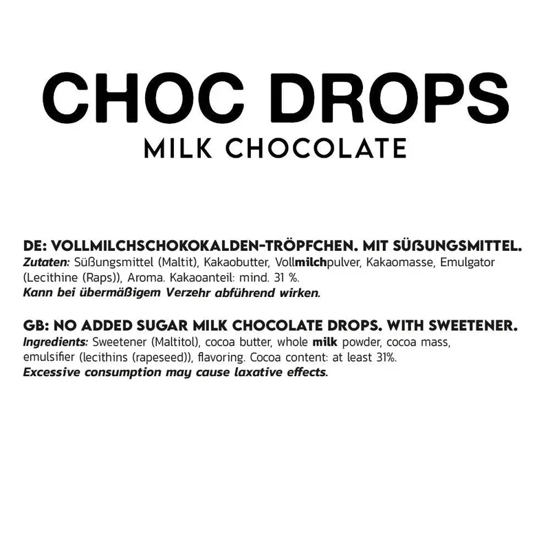 Inlead Choc Drops 150g - Vegan