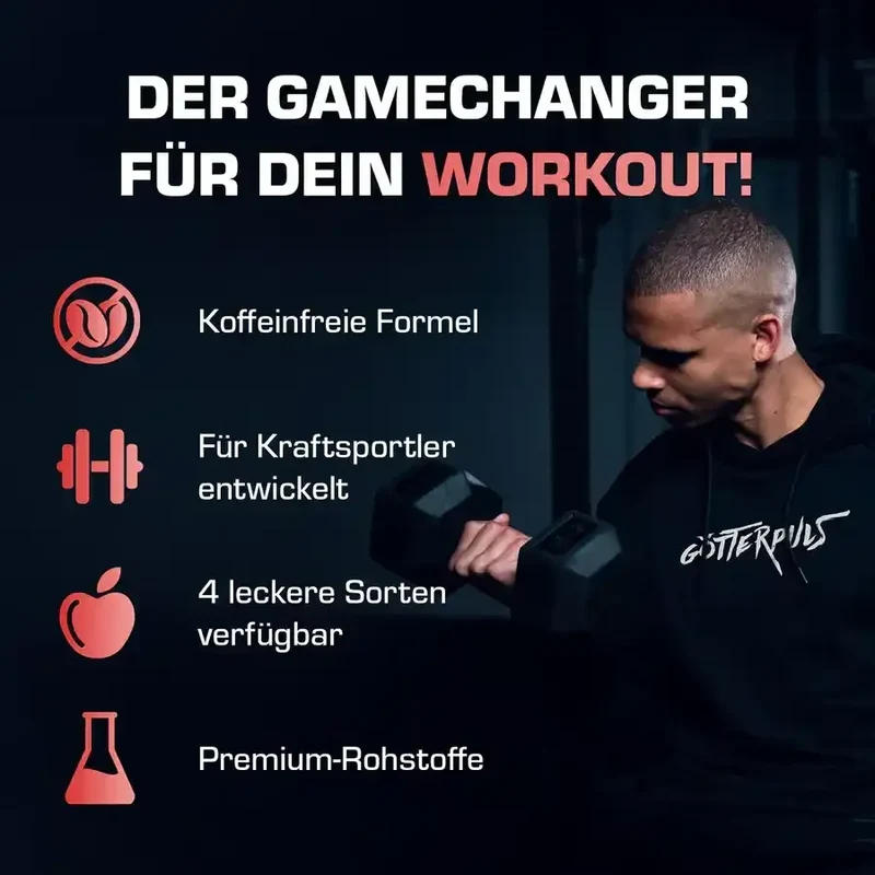 OS Nutrition Götterpuls® NULL Pre Workout Booster 300g STIM FREE