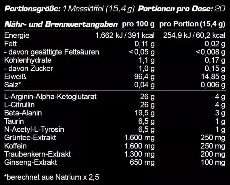 OS Nutrition Götterpuls Pre Workout Booster 308g