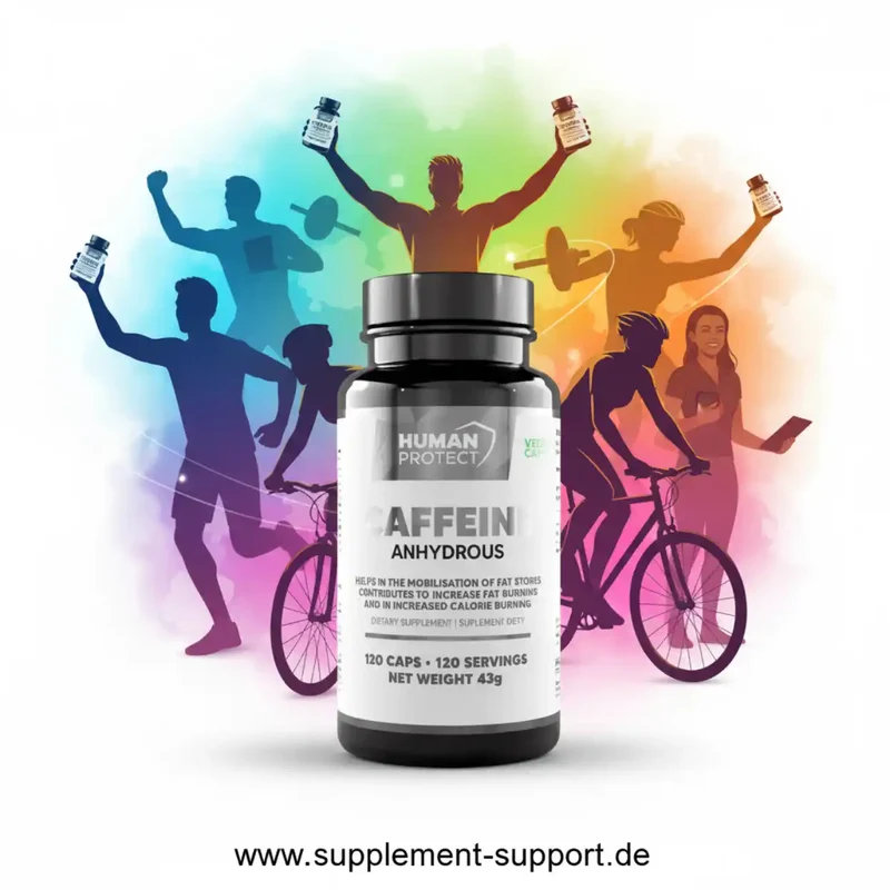 Wasserfreies Koffein, 120 Kapseln.