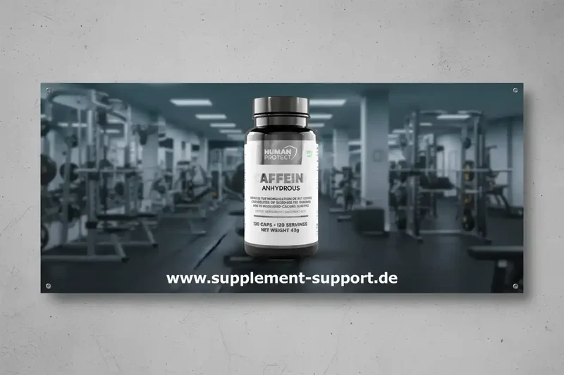 Wasserfreies Koffein, 120 Kapseln.