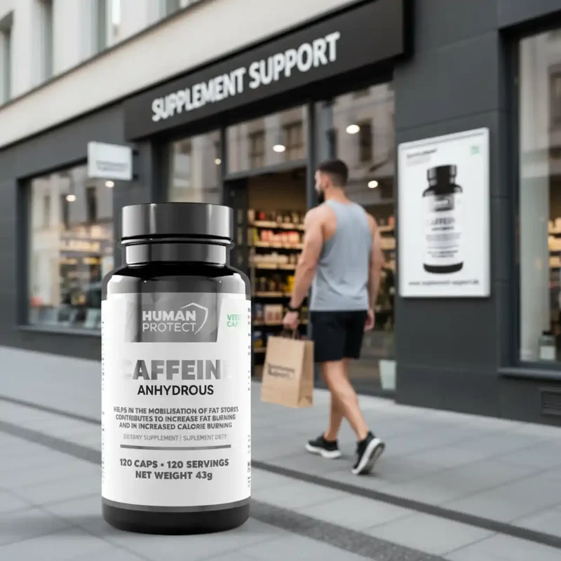 Wasserfreies Koffein, 120 Kapseln.