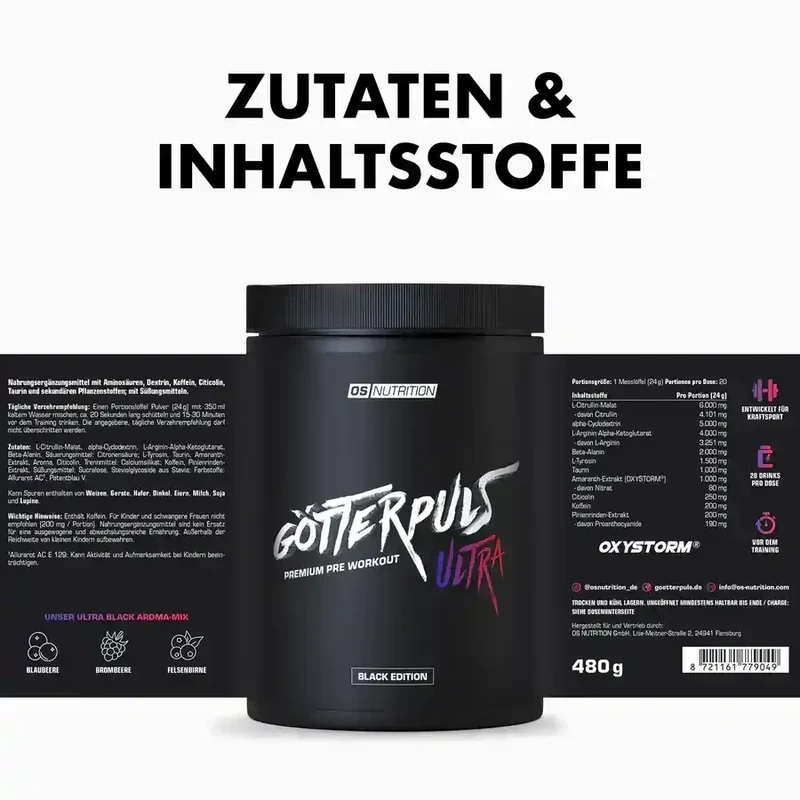 Götterpuls ULTRA - Premium Pre Workout 480g