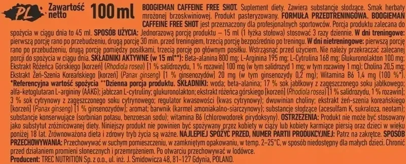 TREC Nutrition BOOGIEMAN Booster Shots 12 x100ml