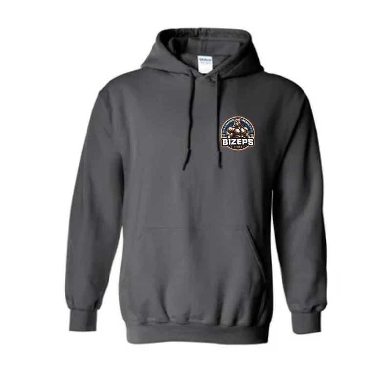 Bizeps Store Hoodie Charcoal Solid