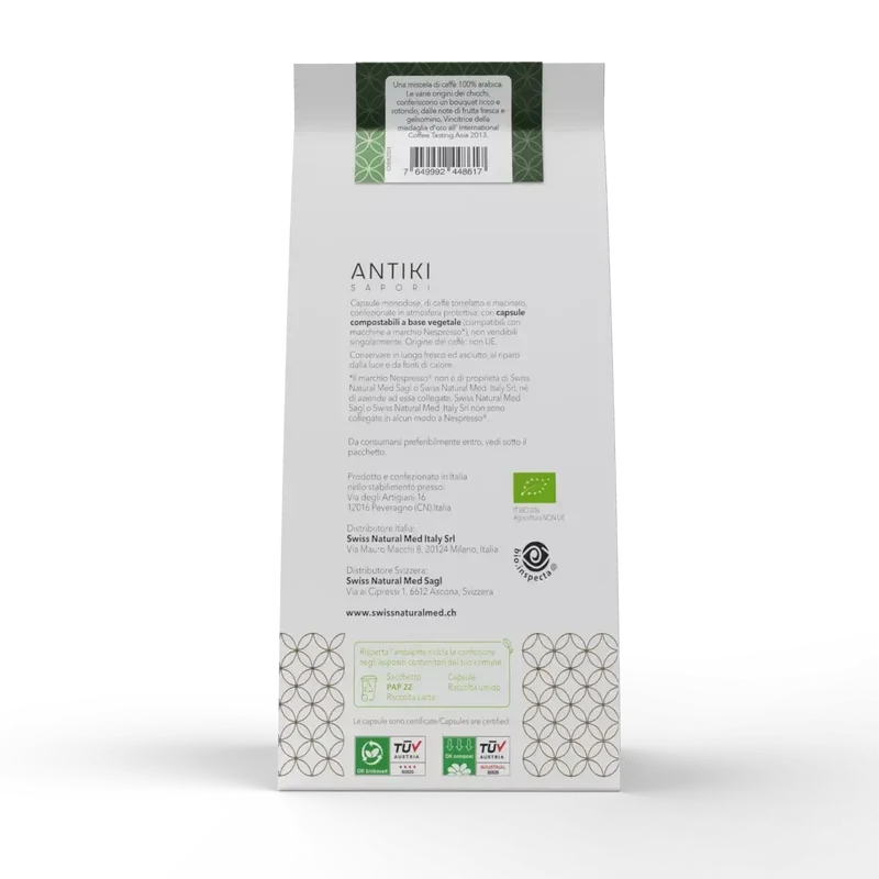 Caffè 100% Arabica Biologico, 20 Capsule vegetali compatibili Nespresso®*