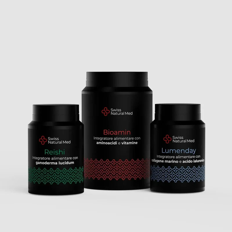 Perform-Up - Kit aumento performance sportiva, Bioamin, Reishi, Lumenday