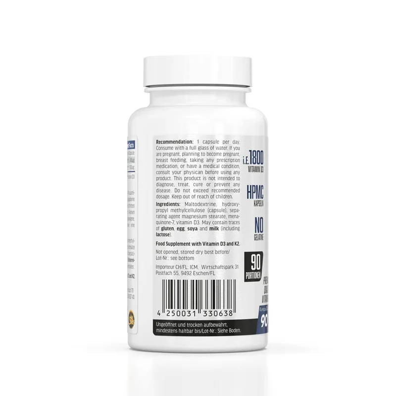 All Stars Vitamin D3 + K2 - 90 Kapseln
