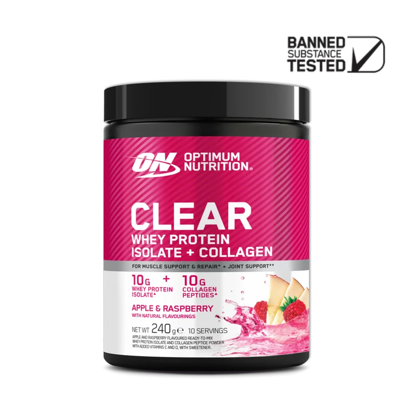 Clear Whey Protein Isolate + Collagen Powder Elite - 240g (10 Servings)