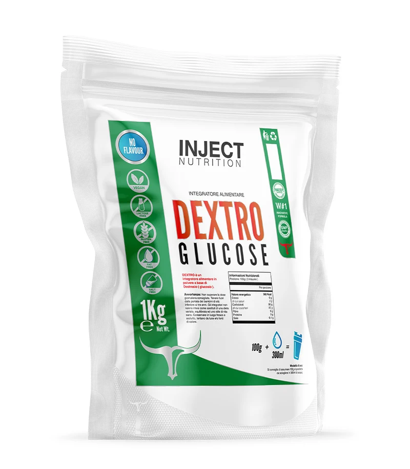DEXTRO | carboidrati per energia e ripristino delle scorte | Inject Nu