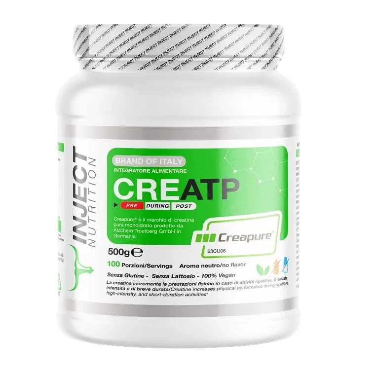 CREATP Creapure® 500g | Creatina monoidrato pura | Inject Nutrition