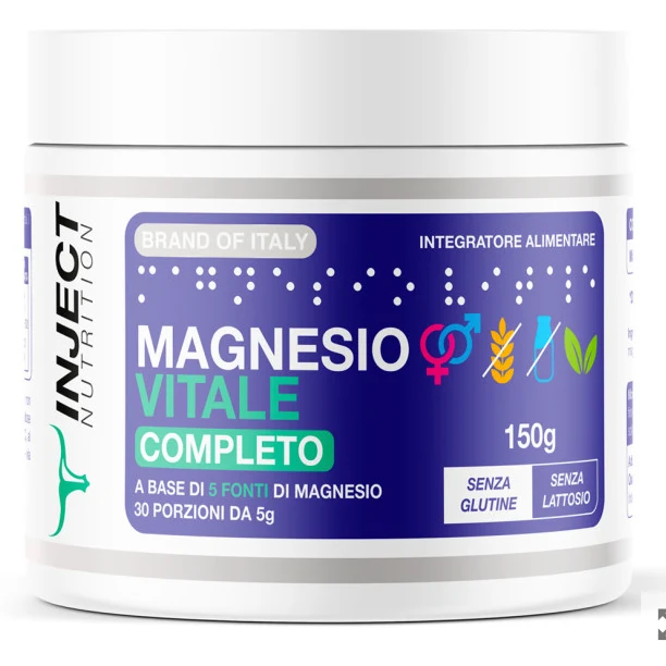 Magnesio Vitale Completo - 5 Fonti INJECT NUTRITION