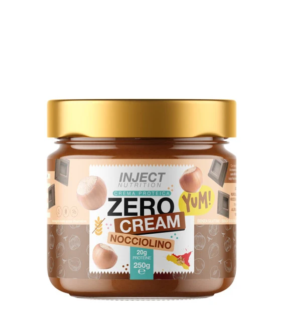 Zero Cream Proteica 250g – Crema Spalmabile Senza Zuccheri 22% Prot | 10 Gusti | INJECT Nutrition