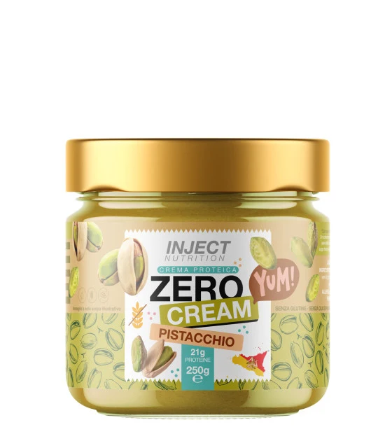 Zero Cream Proteica 250g – Crema Spalmabile Senza Zuccheri 22% Prot | 10 Gusti | INJECT Nutrition