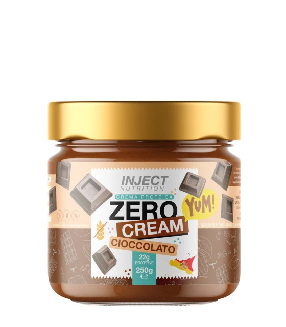 Zero Cream Proteica 250g – Crema Spalmabile Senza Zuccheri 22% Prot | 10 Gusti | INJECT Nutrition