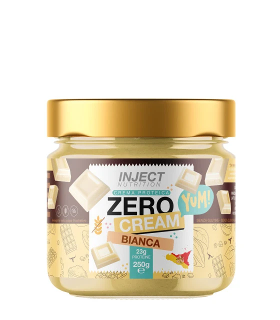 Zero Cream Proteica 250g – Crema Spalmabile Senza Zuccheri 22% Prot | 10 Gusti | INJECT Nutrition