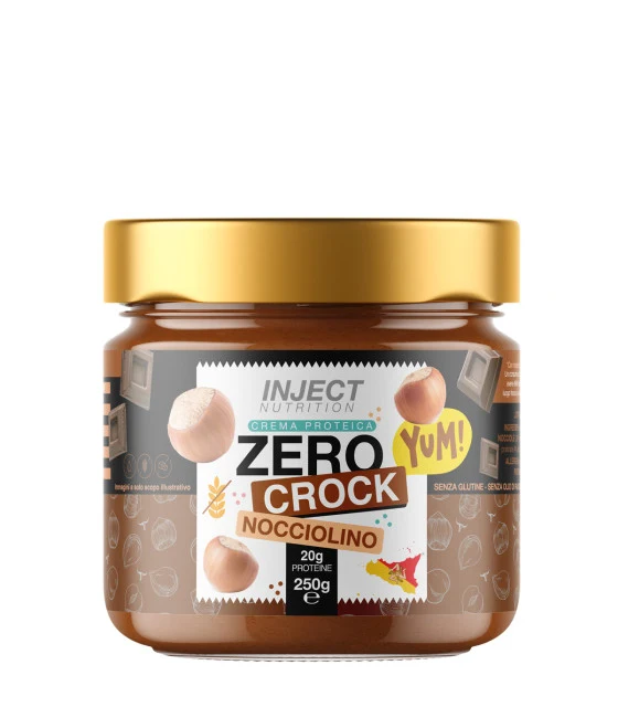 Zero Cream Proteica 250g – Crema Spalmabile Senza Zuccheri 22% Prot | 10 Gusti | INJECT Nutrition
