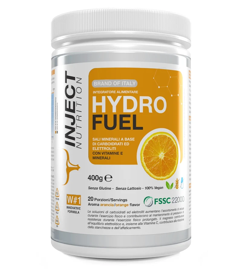 HydroFUEL 400gr | supporto per idratazione e funzione muscolare | Inject Nutrition