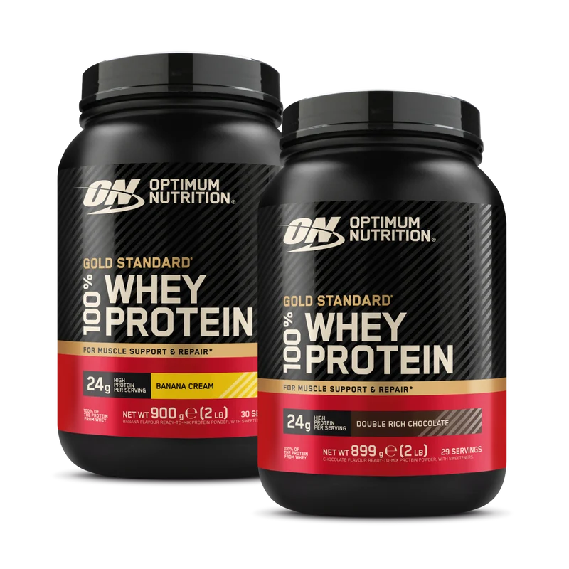 2x Gold Standard 100% Whey Protein (900g)