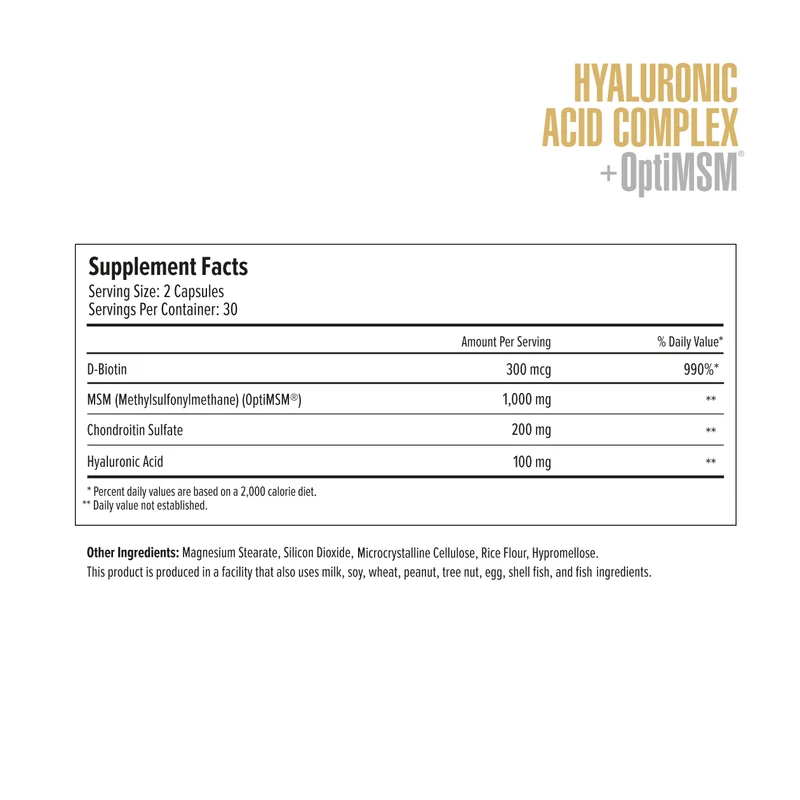 Hyaluronic Acid Complex + OptiMSM