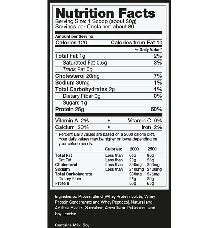 PROSTAR 100% WHEY PROTEIN