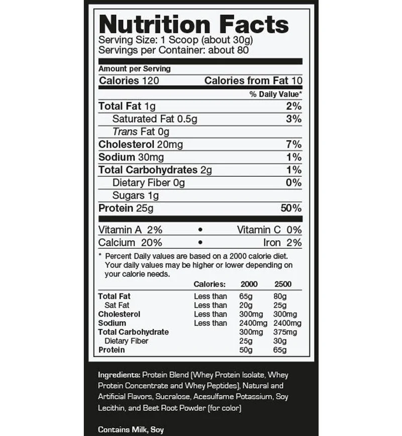 PROSTAR 100% WHEY PROTEIN