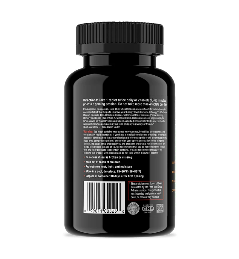 CHEAT CODE NOOTROPIC ESPORTS SUPPLEMENT