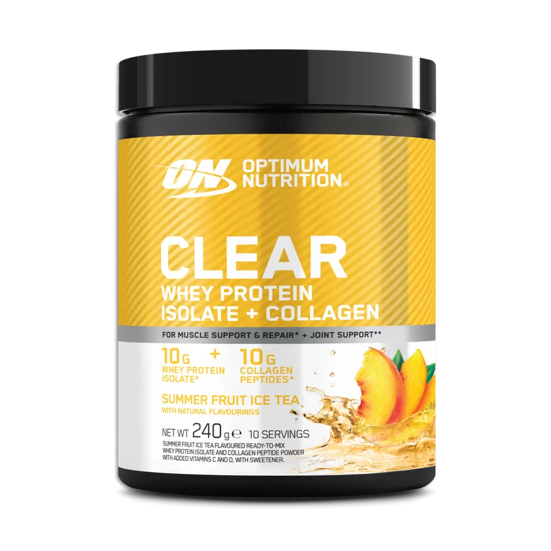 Clear Whey Protein Isolate + Collagen Powder - 240g (10 Servings)