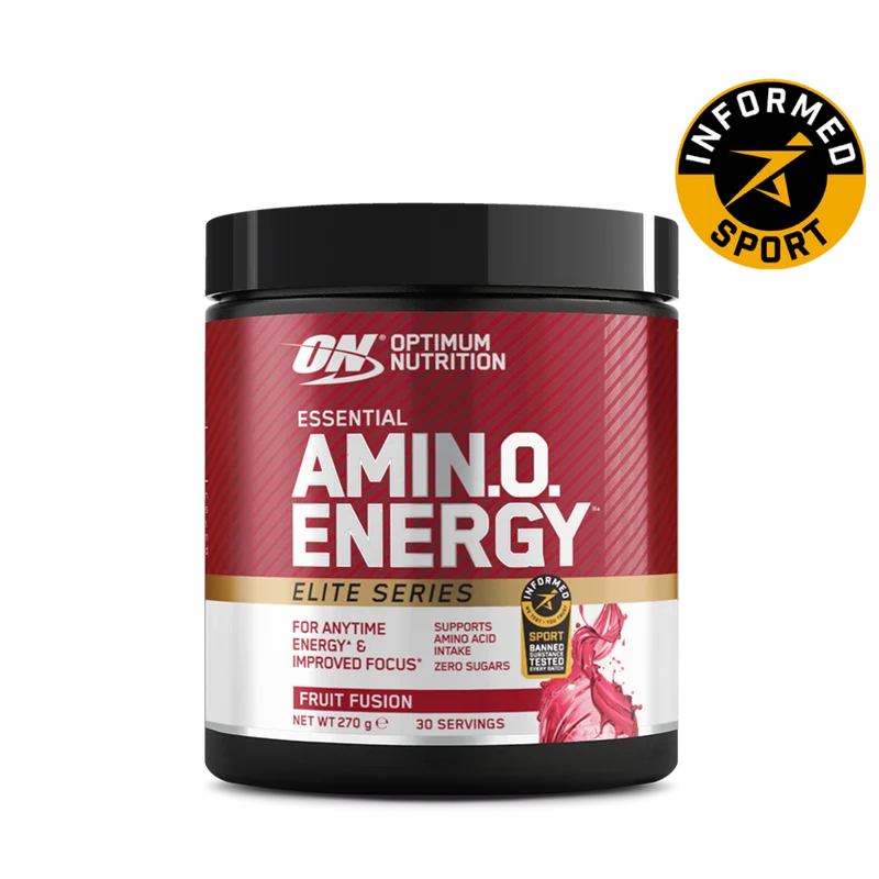 Essential AMIN.O. Energy Powder - Elite Series - Fruit Fusion - 270g (30 Servings)