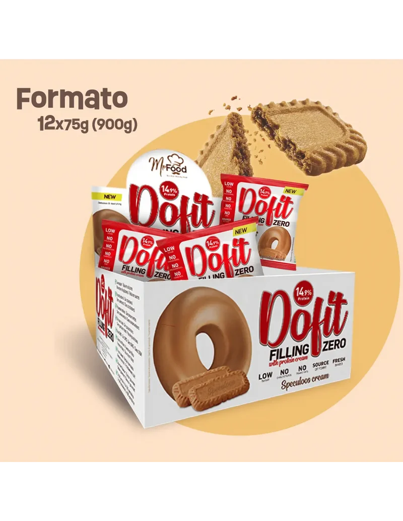 Beverly Nutrition Bagel with Dofit Zero Protein Cream, Speculoos Flavor (12 units)