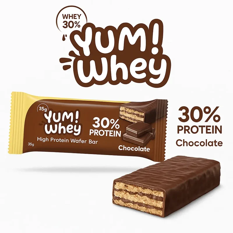 Beverly Nutrition Yum Whey Wafer Bar 35g - 30% Protein Chocolate (Box of 24 units)