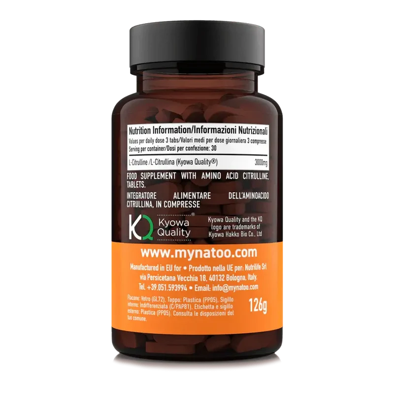 NATOO Performance Citrulline 1000mg 90tabs