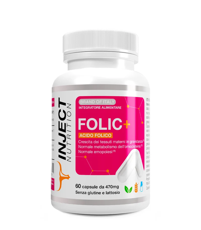 FOLIC+ | supporto quotidiano per benessere e vitalita | Inject Nutriti