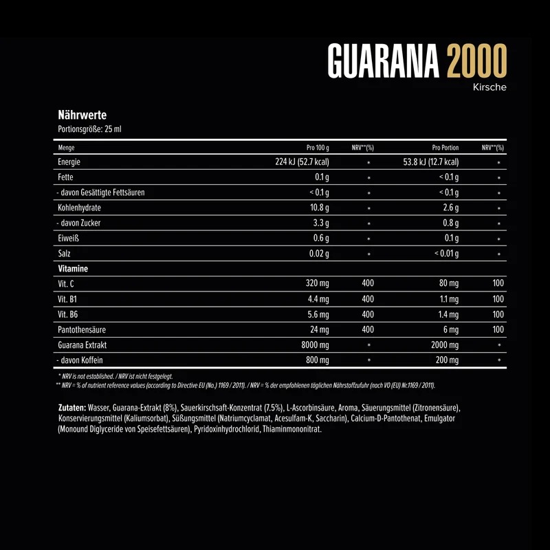 Guarana 2000 bottle