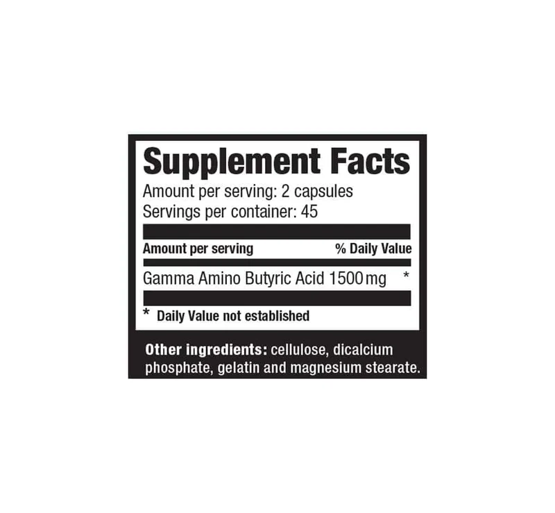 GABA: Premium Gamma Amino Butyric Acid Supplement