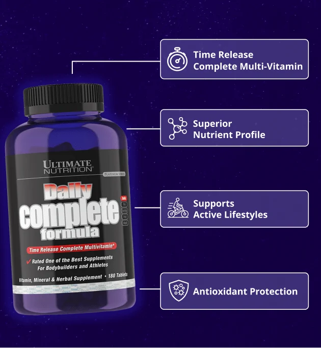 Elevate Your Health Game with Ultimate Nutrition's Daily Complete Formula