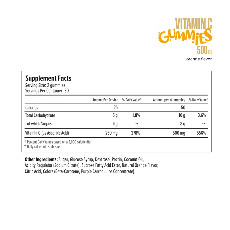 Vitamin C Gummies 500 mg