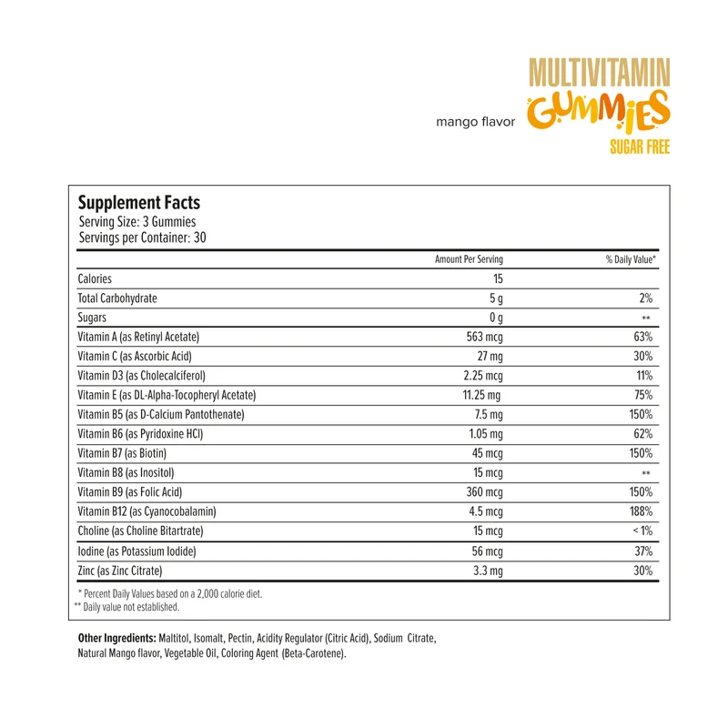 Multivitamin Gummies Sugar Free