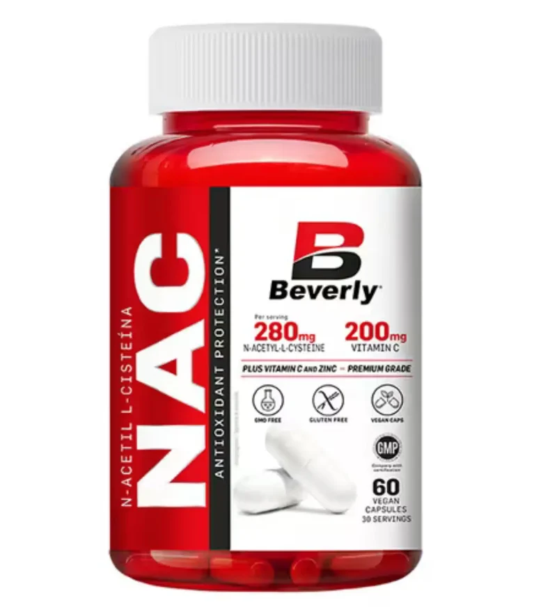 Beverly Nutrition – NAC N-Acetil L-Cisteína con Vitamina C – 60 Vcaps