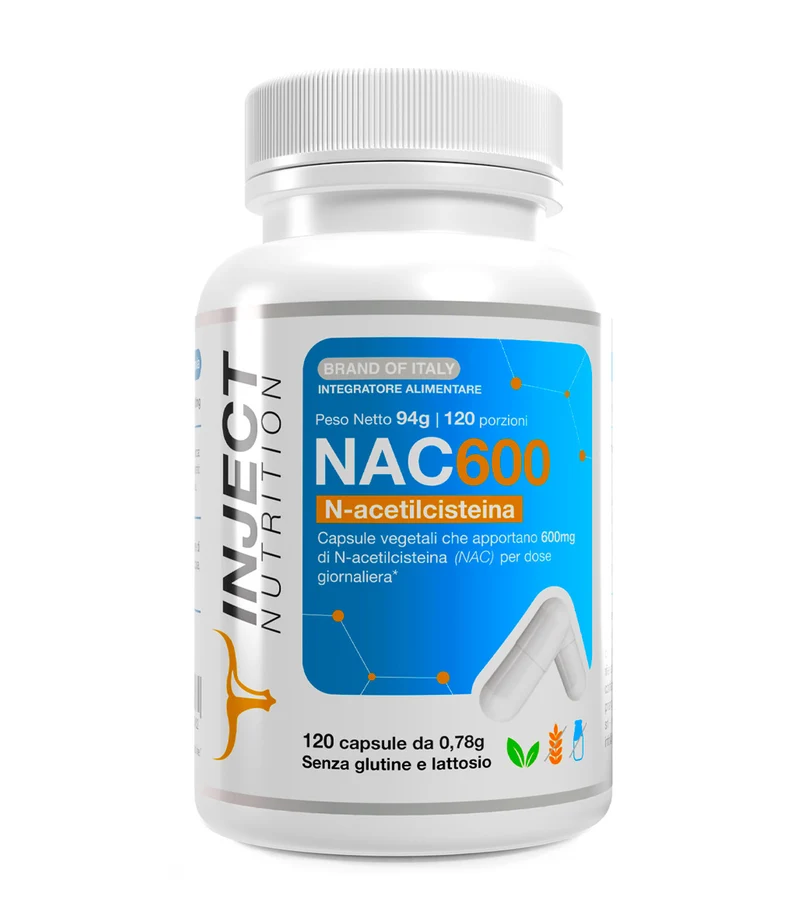 NAC 600 N-Acetilcisteina | aminoacidi per recupero muscolare e sintesi