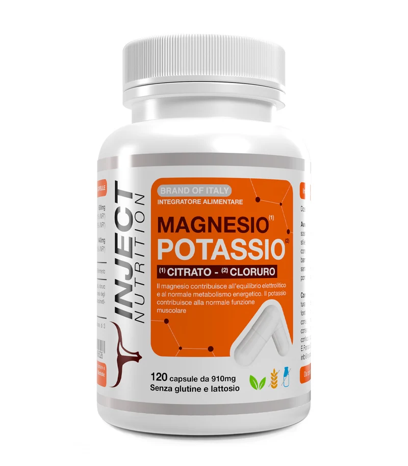 Magnesio Potassio | supporto per idratazione e funzione muscolare | Inject Nutrition